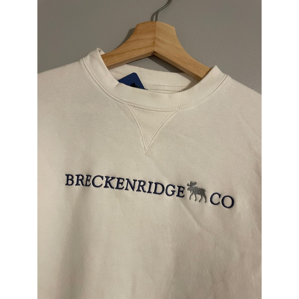 Gear for Sports Sweatshirt Unisex Large White Breckenridge Colorado Oversized